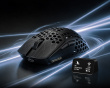 M6 Trådløs Carbon Fiber Gamingmus - Svart