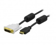 HDMI til DVI-D 2m Svart