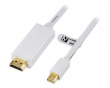 Mini DisplayPort til HDMI 2m Hvit