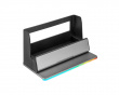 Universal Device Organizer with RGB Desk - Oppbevaring til arbeidsbord Grå (DEMO)