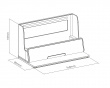 Universal Device Organizer with RGB Desk - Oppbevaring til arbeidsbord Grå (DEMO)