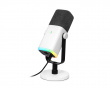 AMPLIGAME AM8 RGB USB/XLR Mikrofon - Dynamisk Mikrofon - Hvit (DEMO)