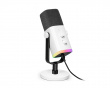 AMPLIGAME AM8 RGB USB/XLR Mikrofon - Dynamisk Mikrofon - Hvit (DEMO)