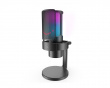AMPLIGAME A8 Plus RGB USB Gaming Mikrofon med 4 polarmønstre (PC/PS4/PS5) - Svart (DEMO)