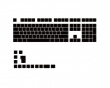 Blank PBT Keycap Set MDA Profile - Svart (DEMO)
