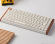 K2 HE Trådløst QMK Tastatur [Gateron 2.0 Purple Magnetic Switch] - Wood White (DEMO)