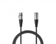 XLR Kabel - 3pin - 1.8 Meter - Svart (DEMO)