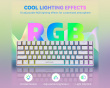 AmpliGame GK1W ANSI Gaming Tastatur - Hvit (DEMO)