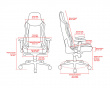 Vernazza Supersoft Fabric Gamingstol - Brun (DEMO)