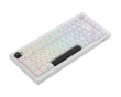 5075B Plus-S Black on White Trådløst Tastatur - Hvit [V3 Lavender Purple Pro] (DEMO)