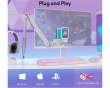 DGM20S - USB RGB Gamingmikrofon Kit - Hvit (DEMO)