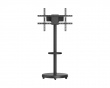 Heavy-Duty TV Gulvstativ med Mediehylle – Svart (DEMO)