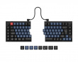 Q11 Hotswap Knob Split ISO Tastatur - Sort [Gateron G Pro Red] (DEMO)
