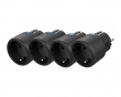 Mini Smart Plug - WiFi, Timer - Svart - 4-pack