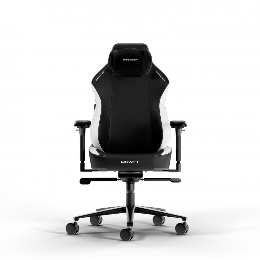 DXRacer CRAFT L Svart & Hvit EPU Lær