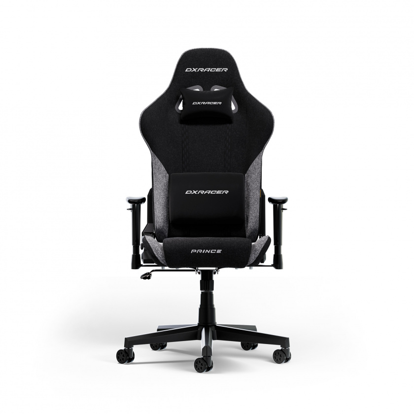 DXRacer PRINCE L Svart & Grå Stoff