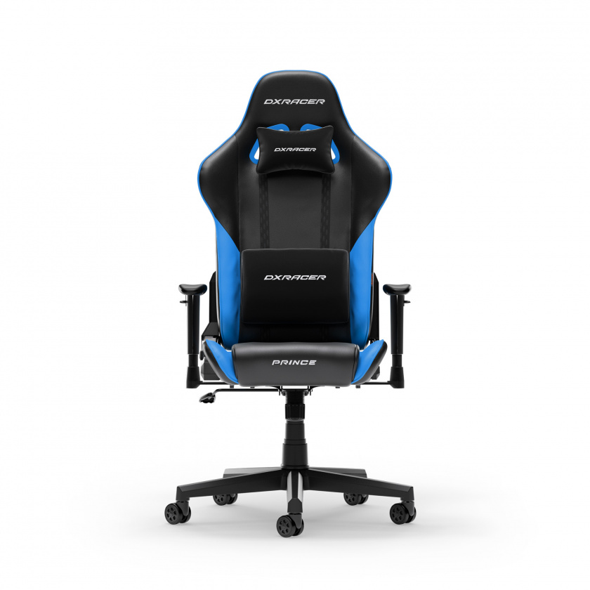 DXRacer PRINCE L Svart & Blå PVC Lær