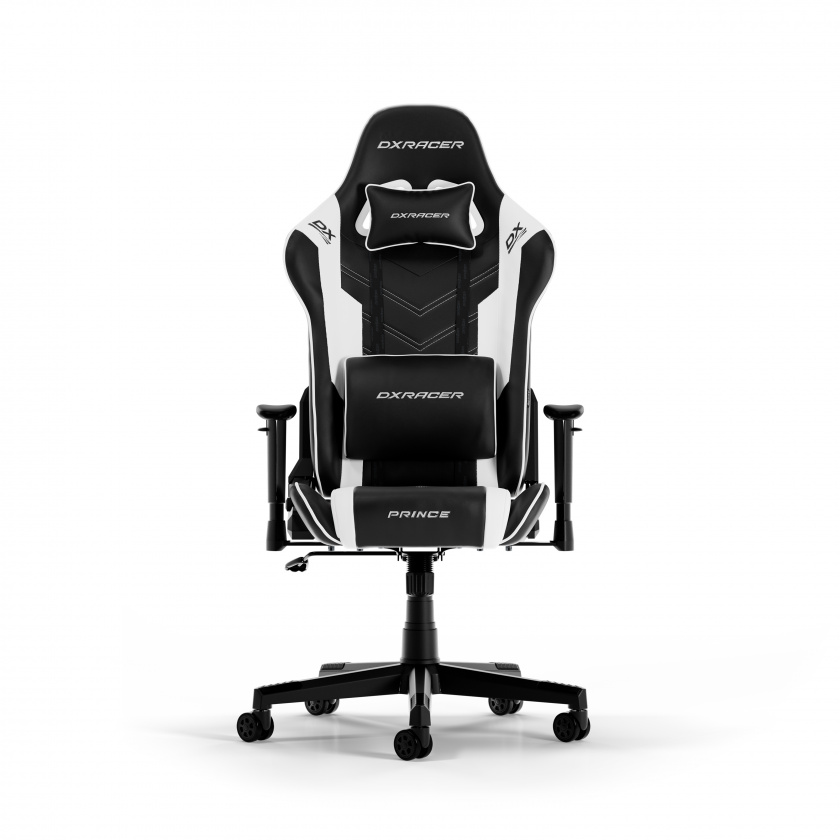 DXRacer PRINCE L Svart & Hvit PVC Lær