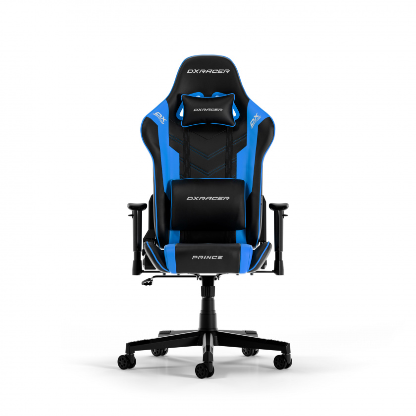 DXRacer PRINCE L Svart & Blå PVC Lær