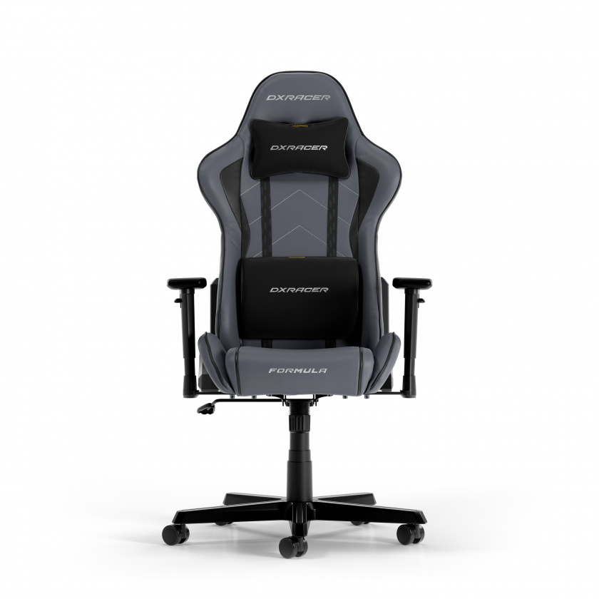 DXRacer FORMULA L Grå & Svart PVC Lær