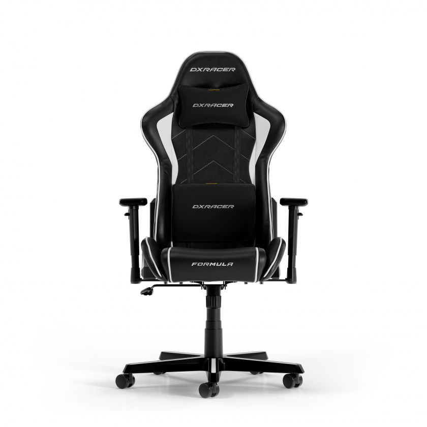 DXRacer FORMULA L Svart & Hvit PVC Lær